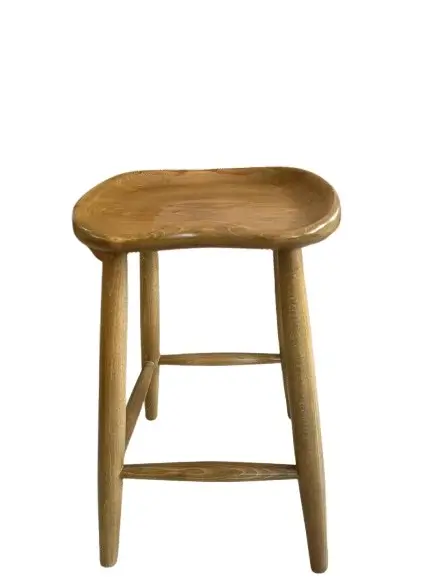 Bar Seat - Full Wood Short Bar Stool